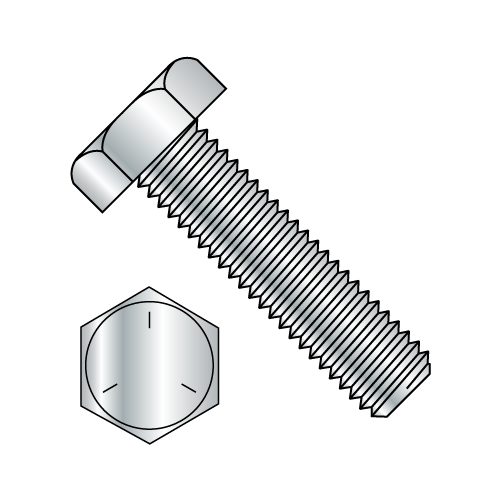 Grade 5 - Hex Tap Bolts - Fully Threaded - Zinc