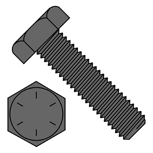 Grade 8 - Hex Tap Bolts - Fully Threaded - Plain