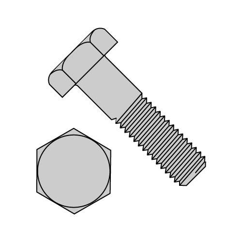 Hex Machine Bolts - Hop Dip Galvanized