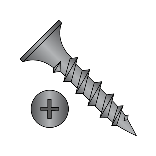Bugle Phillips - Drywall Screws - Coarse Thread - Sharp Point - Black Phosphate