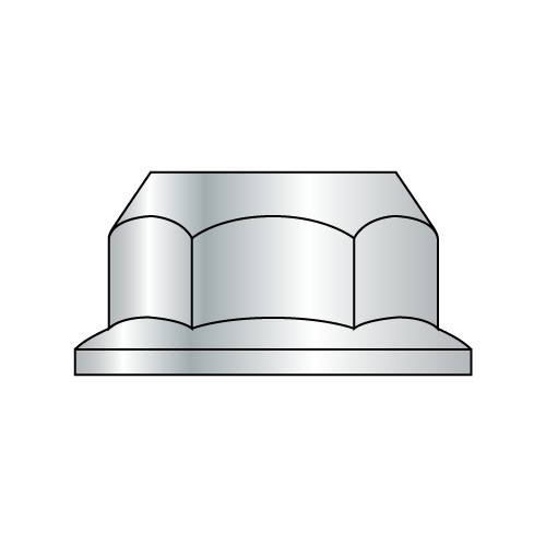 Din 6923 - Hex Flange Nut- Class 10 - RoSH - Zinc & Bake