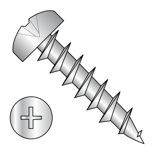 Pan - Phillips - Deep Thread Wood Screws - Zinc