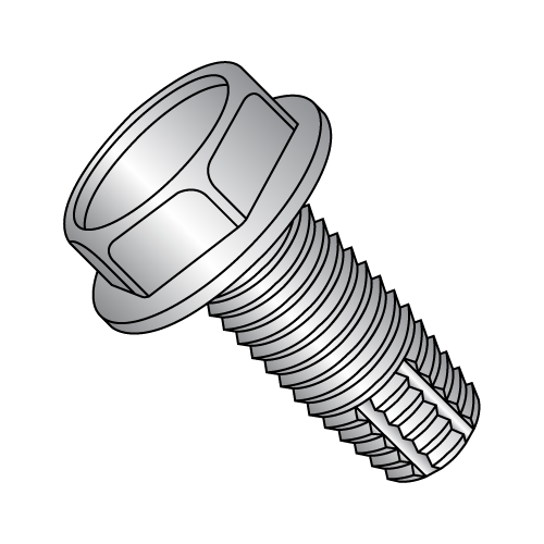 Hex Washer - Unslotted - Type F - Thread Cutting Screws - 18-8 Stainless