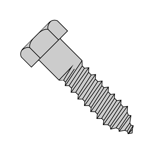 Hex Lag Screw - Hot Dip Galvanized