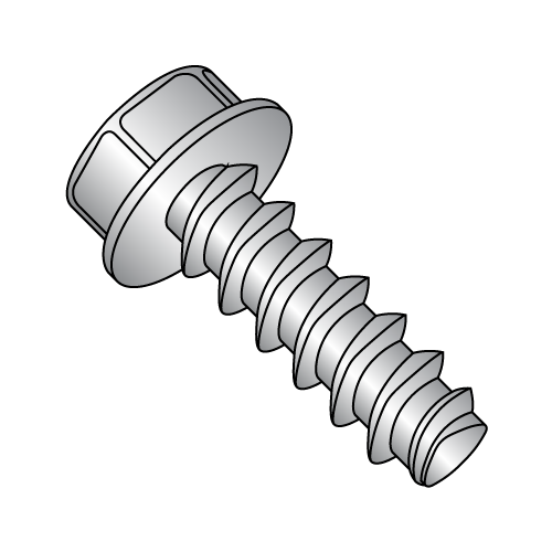 Hex Washer - Unslotted - Generic Alternatives to Plastite® - 48-2 Thread Rolling Screws* - 18-8 Stainless