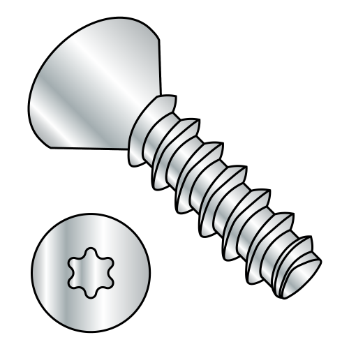 Metric - Flat - Six Lobe - Plastite Alternative - RoHS Zinc