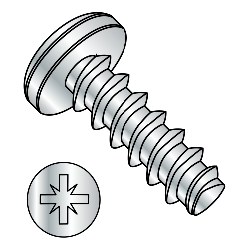 Pan - Pozi - Generic Alternatives to Plastite® / Plas-Fix® 45 Thread Rolling Screws* - Zinc