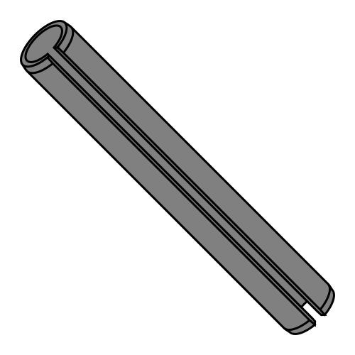 Metric - Slotted Spring Pins - Black Thermal - ISO 8752