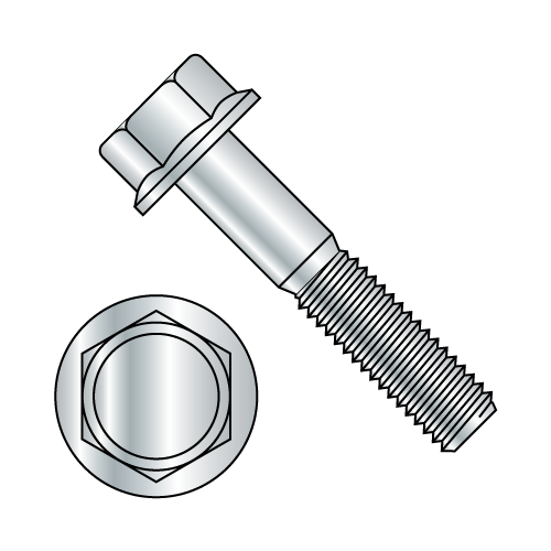 DIN 6921 - Hex Flange Bolts - Class 8.8 - RoHS Zinc