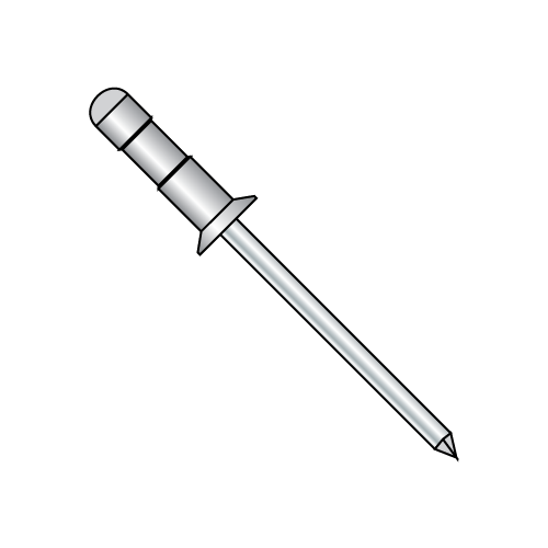 Multi-Grip Rivets - Countersunk Head - Aluminum Body-Steel Mandrel