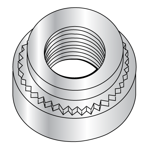 Metric Self Clinching Nut - Steel - Zinc Plated