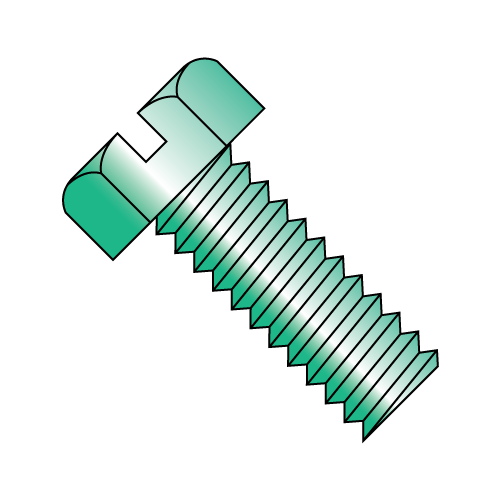 Hex Slotted - Machine Screws - Zinc Green