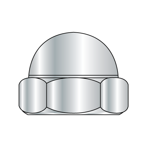 Acorn Hex Cap Nut - Nickel Plated