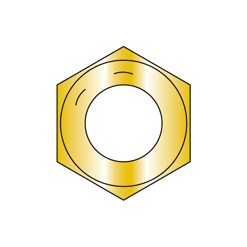 Finished Hex Nuts - Grade 8 - Zinc Yellow - Coarse Thread