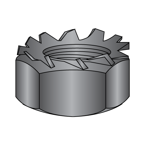 "K" Lock Nuts - External Lockwasher - Black Zinc