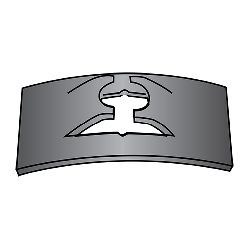 Flat Steel Spring Nuts - "Speed Nuts" - Black Phosphate
