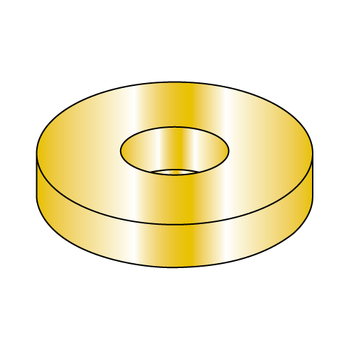Flat Washers SAE - Zinc Yellow