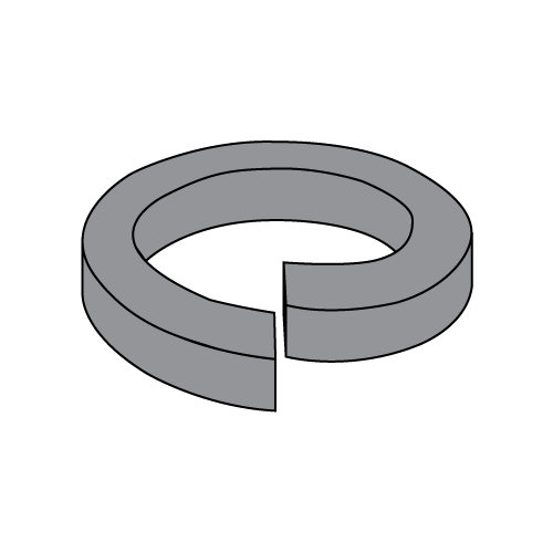 Heavy Split Lockwashers - Plain Finish