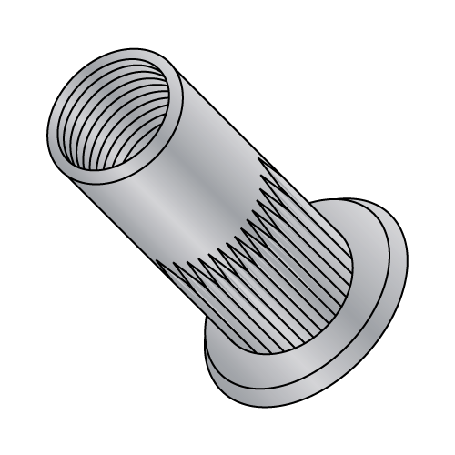 Flat Head Ribbed Threaded Inserts