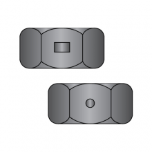 Two Way Reversible Lock Nuts - Finished Pattern - Black Zinc
