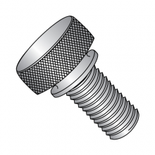 Knurled Thumb Screws - with Washer Face - 303 Stainless