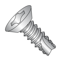 8-18X3/8 Flat - Undercut - Phillips - Type 25 - Thread Cutting Screws - 18-8 Stainless