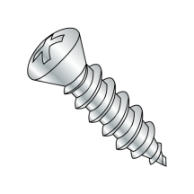 #10 & #8 Oval - Phillips - w/ #6 Head - Type AB - Self Tapping Screws - Zinc