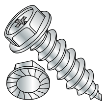4-24X1/2 Phillips - Serrated Hex Washer - Type AB - Self Tapping Screws - Zinc