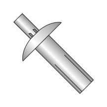 1/8X5/32 Drive Pin Rivets - Brazier Head - Aluminum and Stainless Steel