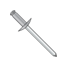 5/32X.50-..62 Standard Blind - Aluminum Body with Steel Mandrel - Large Flange Dome Head