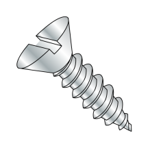 Flat Slotted - Type A - Self Tapping Screws - Zinc