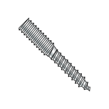 1/4-20X2 Hanger Bolts - Fully Threaded - Zinc