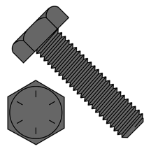 1/4-20X1 1/4 Grade 8 - Hex Tap Bolts - Fully Threaded - Plain