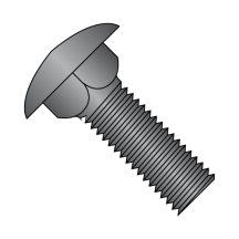 3/8-16X1 3/4 Carriage Bolts - Low Carbon Steel - Black Oxide