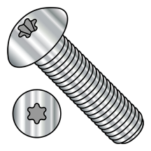 8-32X1/4 6 Lobe - Button Head - Socket Cap Screws - Machine Screw Thread - 18-8 Stainless