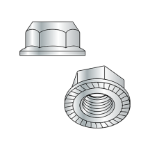 M10-1.5 DIN 6923 - Serrated Hex Flange Nuts - Class 10 - Zinc