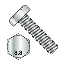 DIN 933 - Hex Cap Bolts - Full Thread - Class 8.8 - Zinc