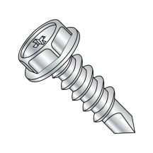 12-14X1 1/2 Hex Washer - Phillips - Self Drilling Screws - Zinc