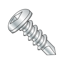 8-18X2 Pan - Square Recess - Self Drilling Screws - Zinc