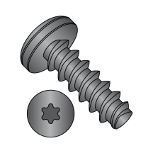 6-19X1/2 Pan Six-Lobe - Generic Alternatives to Plastite® - 48-2 Thread Rolling Screws* - Black Oxide