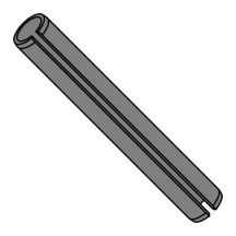M3X28 Metric - Slotted Spring Pins - Black Thermal - ISO 8752