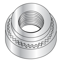 M3X0.5-2 Metric Self Clinching Nut - Steel - Zinc Plated