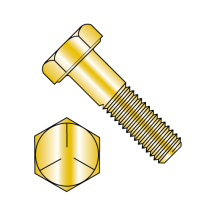 1/4-20X2 Grade 5 - Hex Head Bolts - Cadmium Yellow