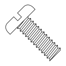 1/4-20X1 3/4 Pan - Slotted - Machine Screw - Nylon