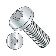 2-56X1/4 Pan - Six-Lobe - Machine Screw - Zinc