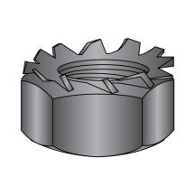 8-32 "K" Lock Nuts - External Lockwasher - Black Zinc