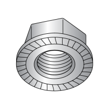 Serrated Hex - Flange Lock Nuts - Stainless Steel