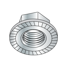 5/16-18 Serrated Large Hex - Flange Lock Nuts - Zinc