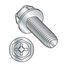 10-32X3/8 Hex Washer - Phillips - Alternatives to Taptite® Thread Rolling Screws* - Zinc