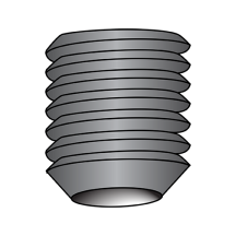 M10-1.5X35 Socket Set Screws - Cup Point - Metric